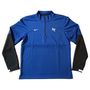 Nike Air Force Falcons Dri Fit Training 1/4 Zip Blue Mens Size M